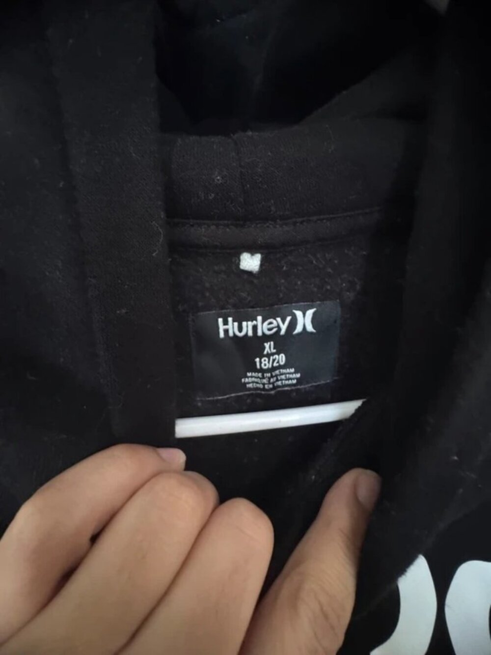Hurley Youth Pullover Hoodie Black XL (18/20) (R-020)